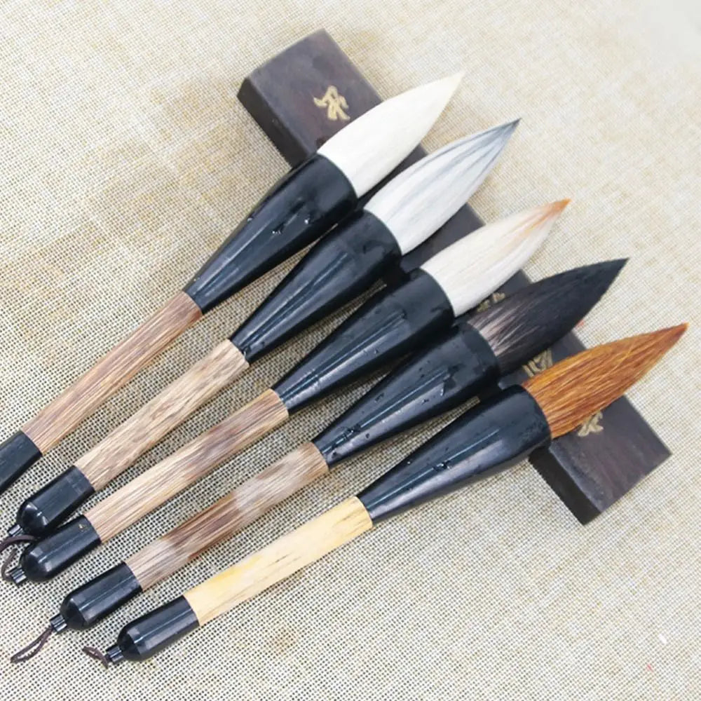 Rhapis Humilis Pole Calligraphy Brush Large Size Wolf Hair Chinese Painting Pen Spring Couplets Writing Wolf/Wool/Bear Hair