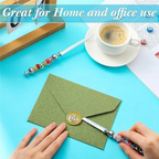 J1UL1N 16Pcs Beaded Letter Opener Metal Letter Opener Kit Envelope Slicing Beaded Letter Opener Set For Gifts Office Home Diysup