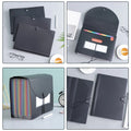Rainbow Accordion File Folder Plastic Portable Document Organizer for Receipts Cards Coupons Papers Office School Travel Neat