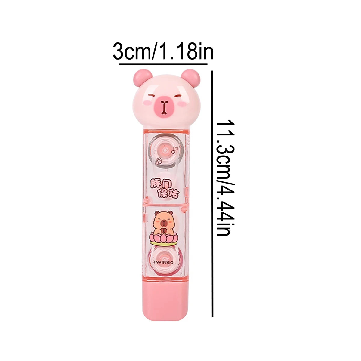 1pc Lovely Capybara Correction Tape, Creative Hand Holding Style Masking Dustproof Correction Tape Portable School Supplies