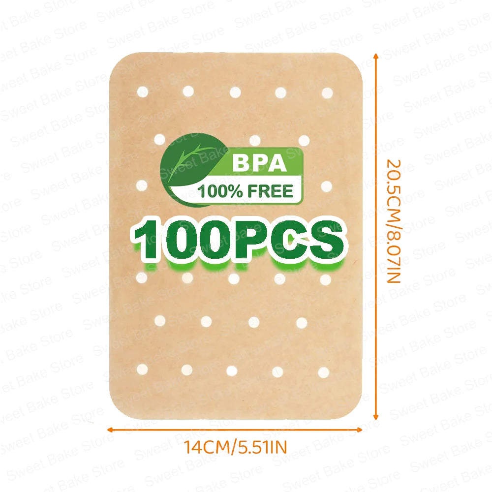 Air Fryer Disposable Perforated Parchment Paper Liner Compatible with Ninja Foodi Air Fryer Toaster Ovens Air Fryers Accessories