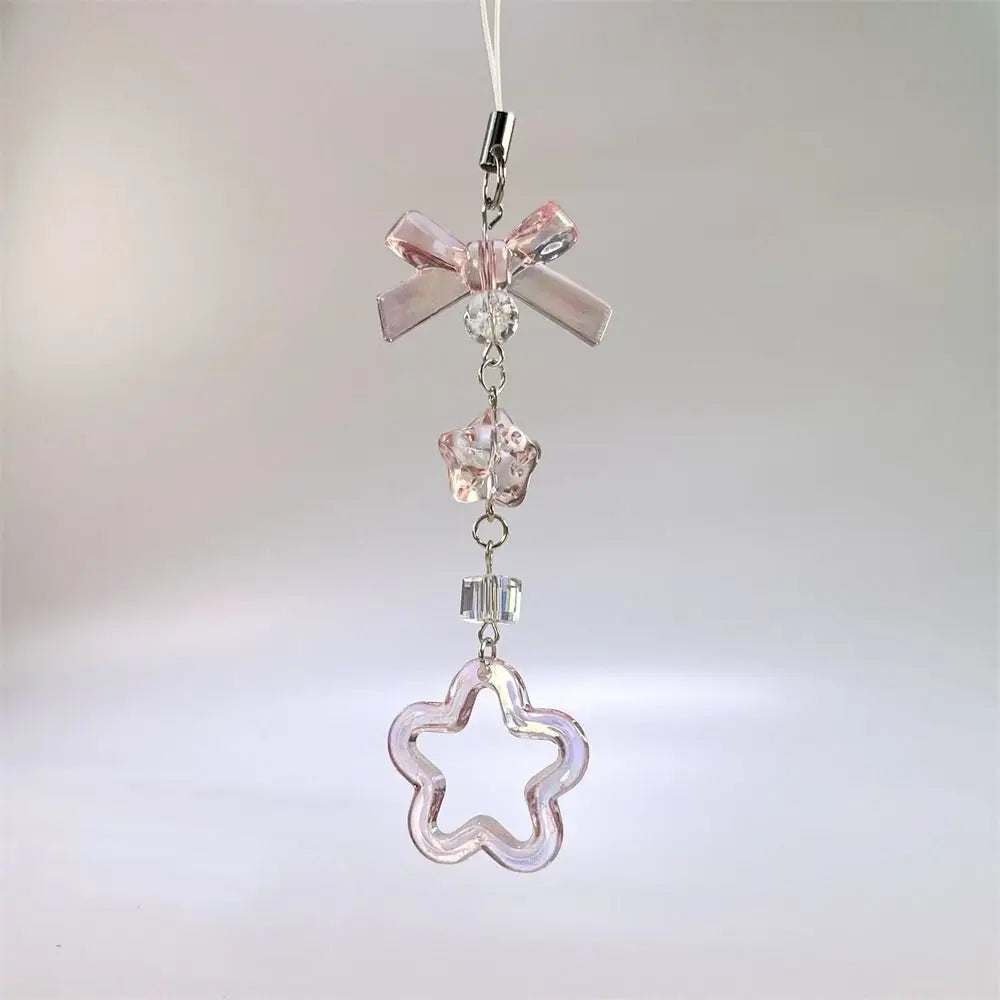 Y2K Charms Phone Pendant Butterfly Sweet Girl Phone Lanyard Phonestraps Backpack Ornament Phone Chain Camera