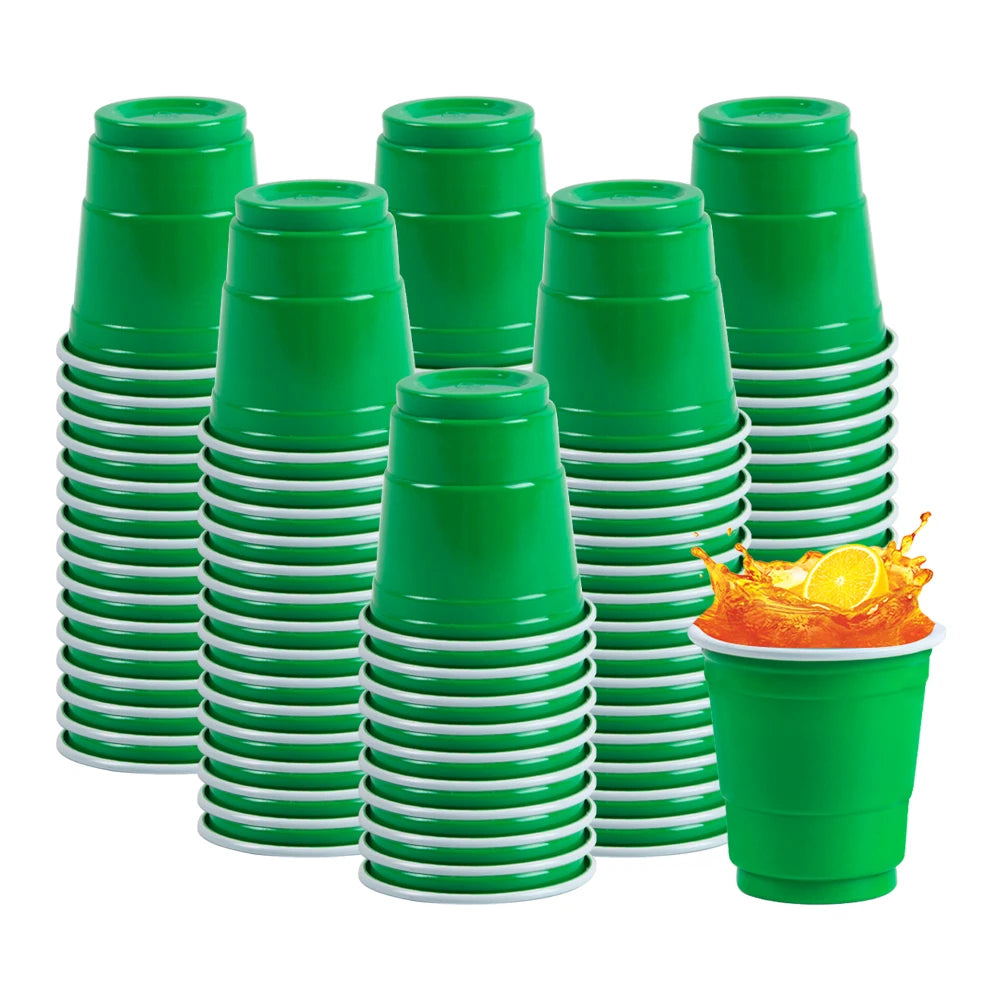 50pcs Mini Plastic Disposable Cups Drinking Cups Wine Cup for Celebration Bachelorette Party Events Wedding Birthday Supplies