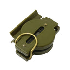 Portable Compass Multi-functional Military Compass Accurate Camping Compass with Hook for Hiking Geology Activities