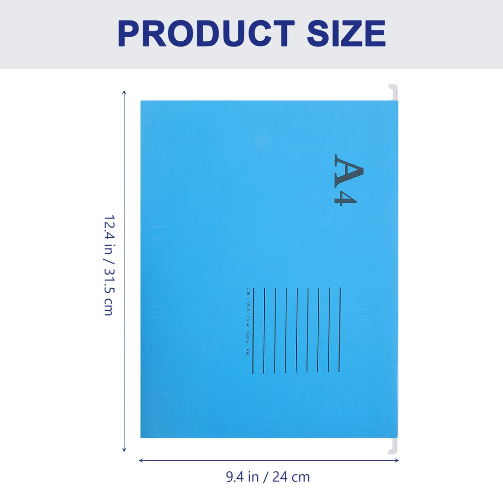 10Pcs A4 File Folder Hanging File Holder Suspension Organizer Colorful Office Document Storage Wide Archive