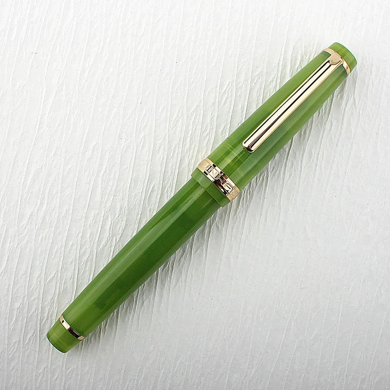 Jinhao 82 Fountain Pen Acrylic EF/F/M/Bent Nib Golden Trim with Converter Writing Pen
