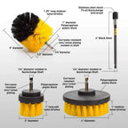 2/3.5/4/5'' Drill Brush Electric Scrubber Brush for Cleaning Bathroom Bathtub Cleaning Brush Scrub Drill Cleaning Tools