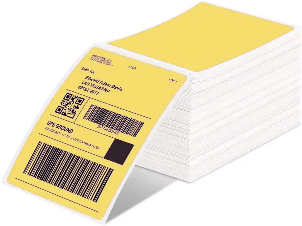 500 Pcs Thermal Shipping Waybill Label Stickers 4x6 A6 For Phomemo Pm-241bt D520bt 246s Portable Labeler Printer Mailing