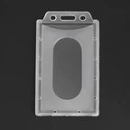 20/5/1PCS Waterproof Clear Plastic PVC ID Card Name Badge Holder Transparent Business Card Sleeve Cover for School Office