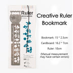 Hollow Bookmark Ruler Creative Beautiful Resistant Painting Drawing Ruler for Students to Learn School Campus Office Stationery