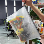 3/5PCS Stationery Storage Bag Folder File Mesh Zipper Pouch A3 A4 A5 A6 Document Bag Zip File Folders School Office Supplies