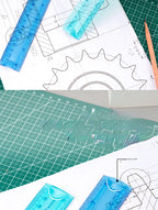 Random 1 Pc 20 cm/8 Inch Flexibale Rulers Soft Plastic, Inches And Metric For School And Office