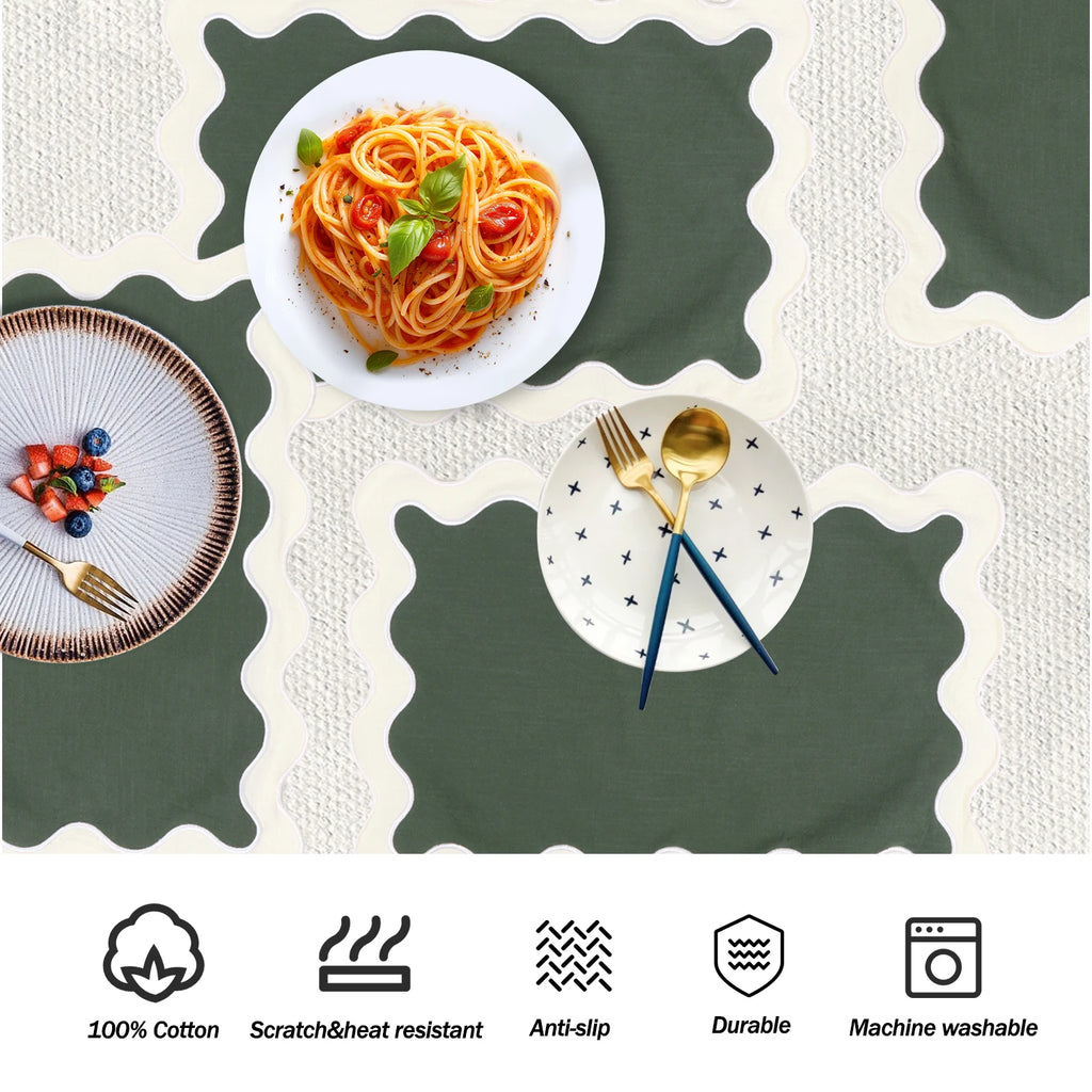 1PC Various Thick Embroidered Cloth Napkins Suitable for Home Weddings and Parties Reusable Customization