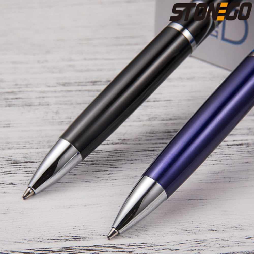 STONEGO Fashion Wallet Pen Short Paragraph Gift Travel Pocket Pen Mini Pocket Short Clip Metal RollerBall Pen Travel Pocket Pen