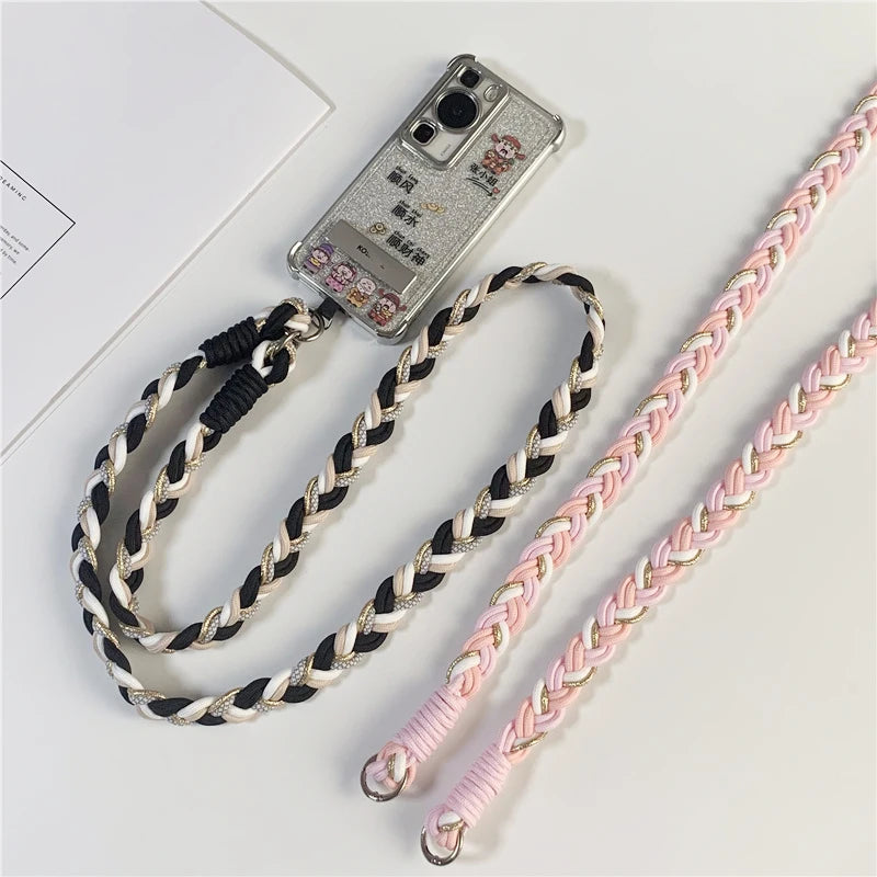 New Phone Lanyard Detachable Adjustable Necklace Lanyards For Bag Camera Crossbody Cell Phone Straps Neck Clip Cord Rope