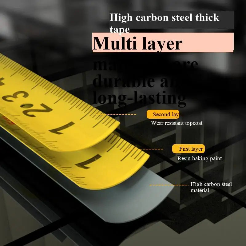 Deli 8202 8203Pocket Ruler Power Tape 3m 5m Length 13mm 16mm Width Tape Flexible Rulers