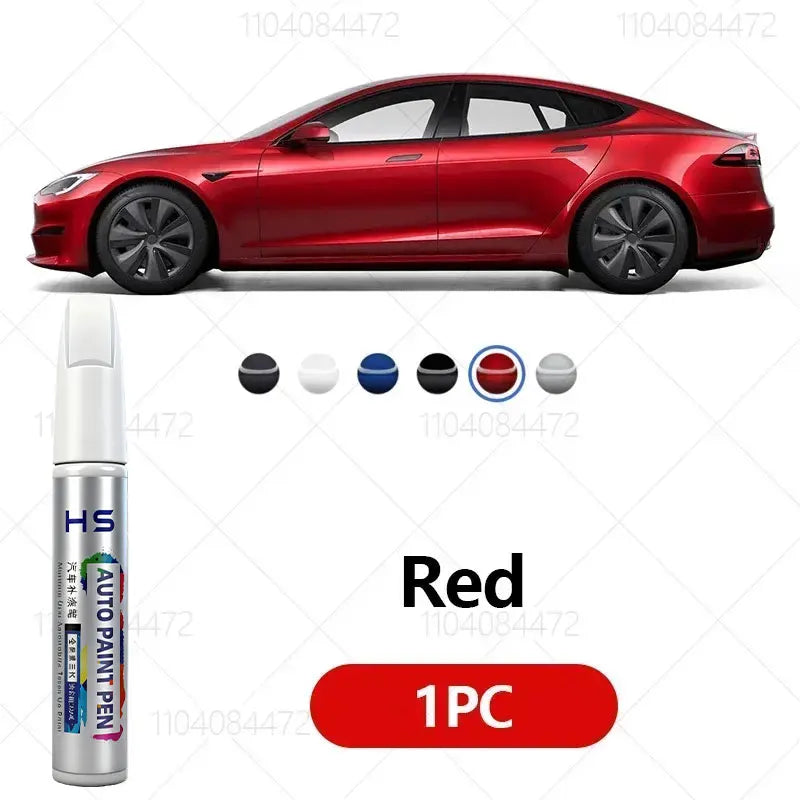 For Tesla Model 3 Y X S Scratch Removal and Wheel Hub Touch Up Pen Paint Clear Coat To Enhance Gloss Pearl White Deepsea Blue