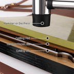QJH Zipper Leather Cutting Die Cut Mold, Leather Punch Die Set, Leather Crafts Kraft Tool, Handmade Cutters - Bag Zipper Pullers