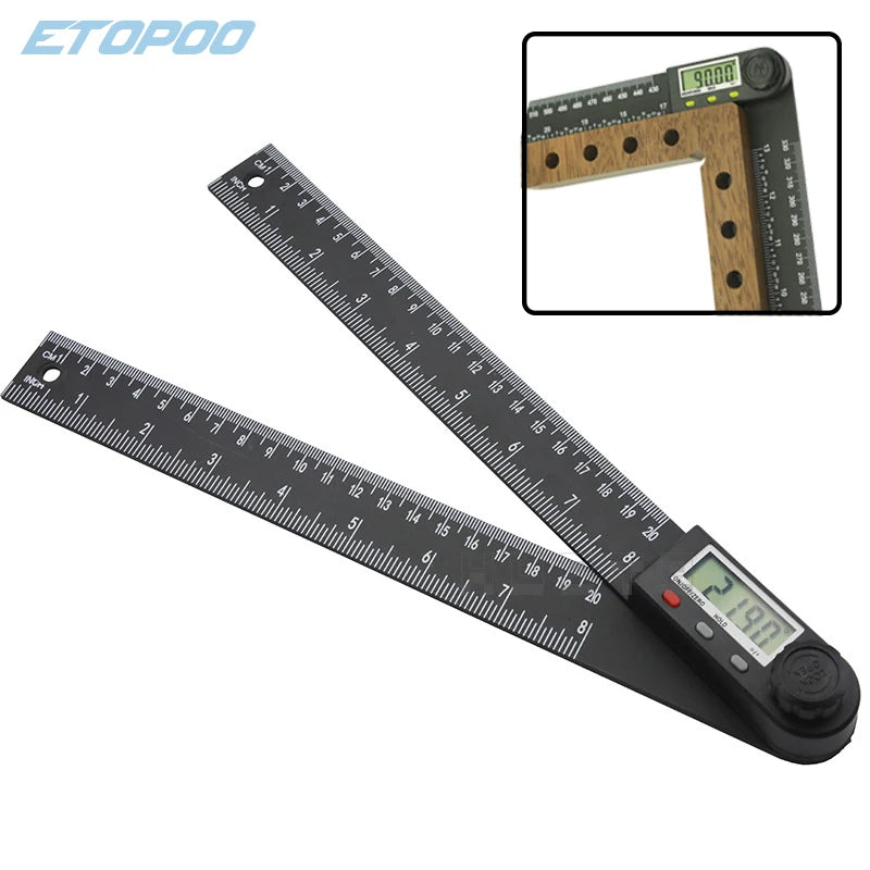 200mm/300mm Digital Angle Ruler Electronic Angle Meter Electronic Protractor Goniometer Digital Angle Gauge