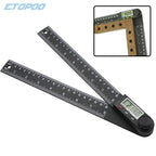 200mm/300mm Digital Angle Ruler Electronic Angle Meter Electronic Protractor Goniometer Digital Angle Gauge