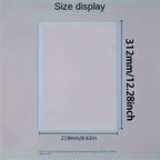 10 Pcs L-shaped Folder Plastic PP Transparent Single-Page Folder A4 Two-Page Set Office Document Storage and Organization