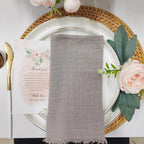 6PCS 43x43cm Dinner Table Rustic Decor Muslin Tea Towels, Birthday Decore Retro Cotton Cheesecloth, Cotton Gauze Wedding Napkins