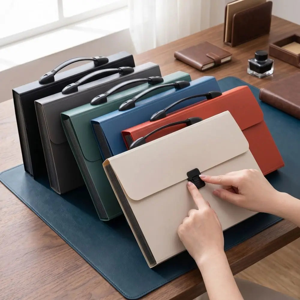 13 Layers Accordion File Folder Portable Large Capacity Document Storage Bag with Handle Waterproof a4 Document Holder School