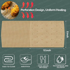 Air Fryer Unbleached Perforated Parchment Paper Sheets Mat & Square Baking Paper Liners Tray For Ninja Foodi Grill 5-in-1 AG301