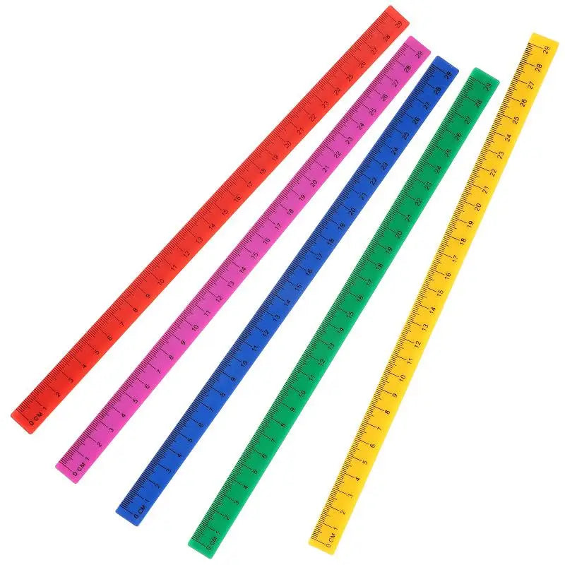 5 Pcs Plastic Magnetic Ruler Novelty Rulers Student Accessory with Centimeters for Students Flexible Work