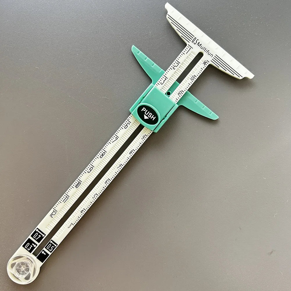 5-in-1 Exclusive Edition Sewing Ruler with Centimeter Scale And Slide Rule Heavy-Duty Plastic Structure for Cutting Embroidery A