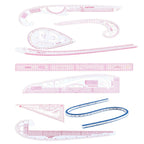 French Curve Ruler Set Tailor Pattern Making Clothes Drawing Template Fashion Design Measure Ruler for Tailors Designers