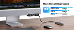 10Gbps USB HUB Clamp USB3.2/3.0/2.0 Splitter Adapter External Multi Clip Dock For iMac Macbook Lenovo Desktop PC Accessories