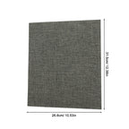 A4 3 Ring Binder Sturdy Fabric Hardcover Sheet Organizer for Students Professionals Musicians Document Holder File Binder