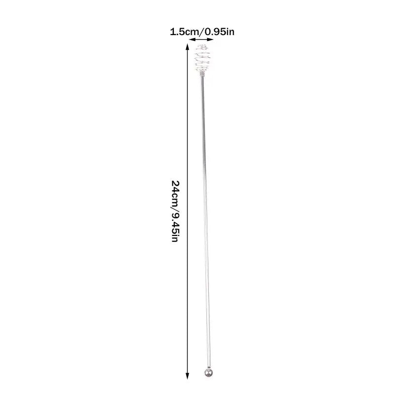 ✔1/2Pcs 24CM Coffee Stirrers Reusable Bar Stainless Steel Stirrer Multi-Function Decorative Stir Sticks For Drinks Mixing Bar