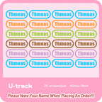 Custom Heat Transfers Name Sticker Personalized Washable Clothes Ironing Stickers Iron-on Labels Fabric Clothing Babysuit Tags