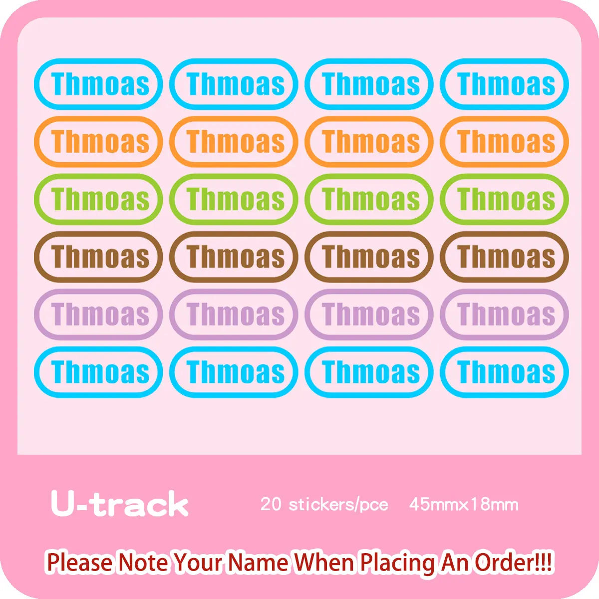 Custom Heat Transfers Name Sticker Personalized Washable Clothes Ironing Stickers Iron-on Labels Fabric Clothing Babysuit Tags