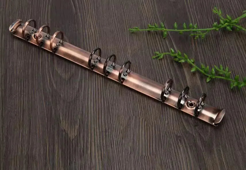 10 Pieces DIY journal notebook mechanical, 6 ring mechanism, A4 B5 A5 A6 A7 binder clip gold silver bronze black