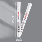 5pcs White Marker Paint Pens Waterproof Rubber Permanent Marker Pen Car Tyre Tread Environmental Tire Painting DIY Graffiti Pens