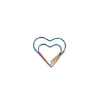 30/50pcs Heart Metal Paper Clips Binder Clip Mini Bookmark Book Binding Note Decor Stationery School Office Binding Supplies