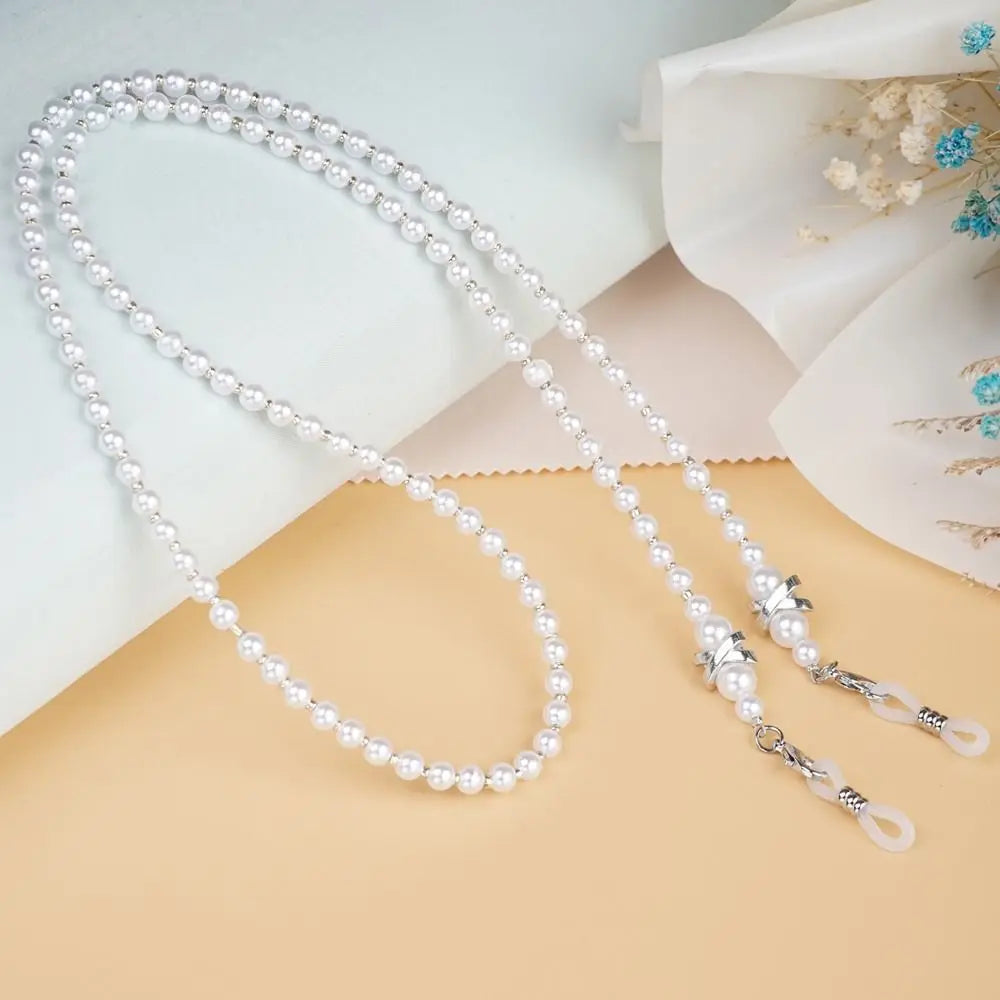 Fashion Pearl Sunglasses Chain Wearing Neck Holding Beaded Lanyard Cord Masks Sunglass Reading Glasses Chain Eyewear Accessories