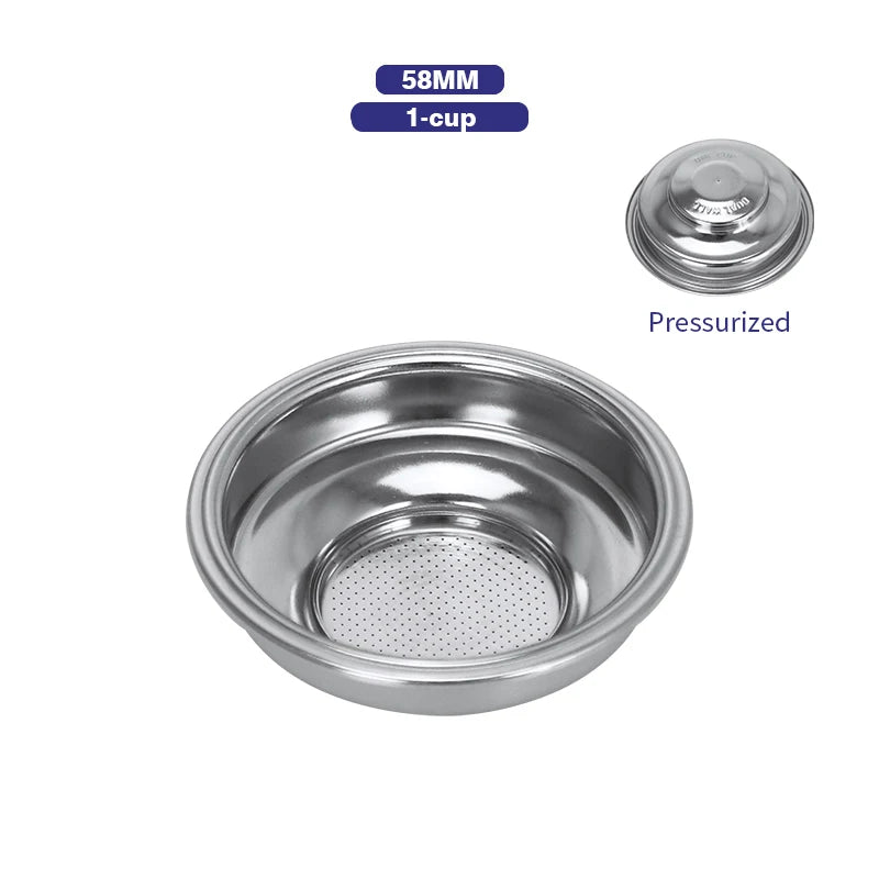 Coffee Filter Basket 51mm 54mm 58MM Stainless Steel Replacement For Bottomless Portafilter Espresso Tools Barista Accessories