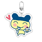 Acrylic GoGo Tamago Q Version Mobile Phone Chain Mametchi Kuchipatchi Mimitchi Gozarutchi Key Chain Cell Phone Pendant Gifts