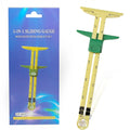 5-in-1 Sliding Gauge Measuring Tool Multifunctional Plastic Drawing Ruler Household Tailor's Patchwork Ruler Sewing Accessories