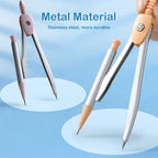 7 Pcs/Set Mathematical Rulers Set - Multi-function Professional Compass Ruler Drawing Tools, School Supplies Students Stationery