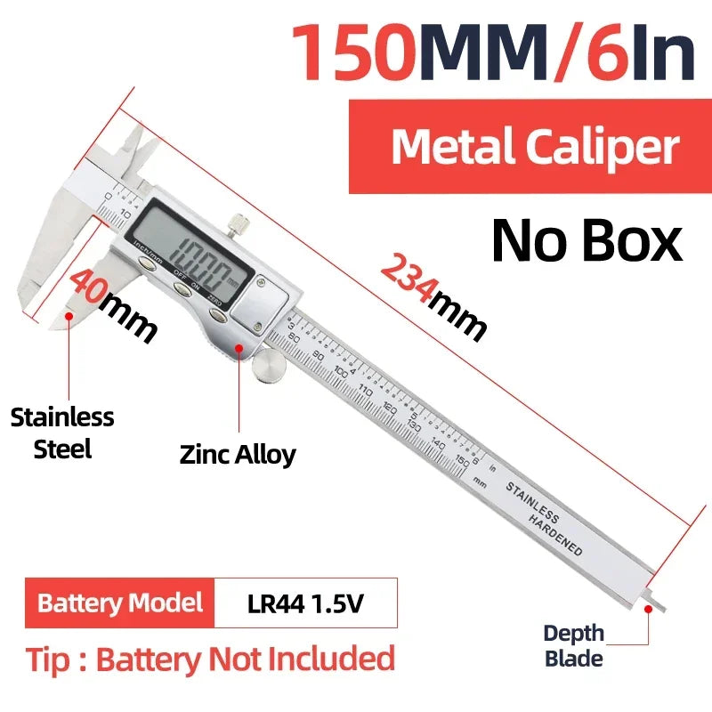 Vernier Caliper Professional Pachymeter Carpentry Tools Measuring Tool Micrometer Ruler Stainless Steel Pachometer Dial Calipers