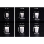 200Pcs 30/60/120/200ml Disposable Paper Cup Thickened Solid Color Paper Coffee Cup Multisize Food Grade Tasting Cup