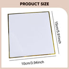 10Pcs Shikishi Boards Rectangular Artist Signature Boards Washi Paper for Autographs
