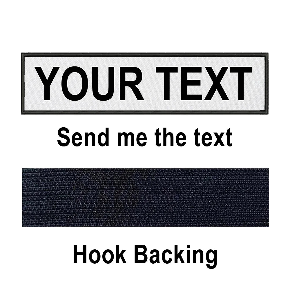 Custom Name Patch Personalized Tactical Military Patches Customized Stripes Badge Tags For Clothes Jacket Backpack Dog Collar