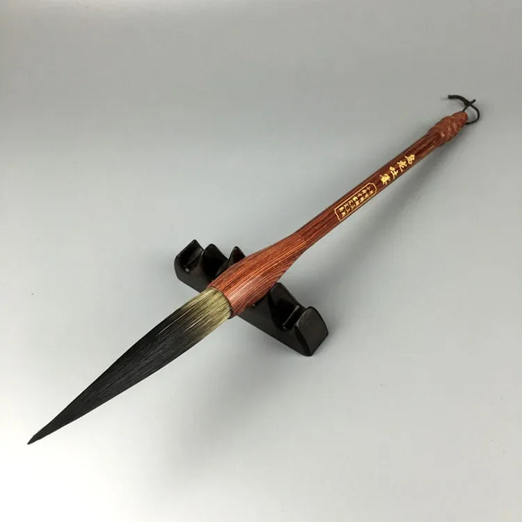 Chinese Calligraphy Large Hopper-shaped Brush Calligraphy Long Peak Caligrafia Regular Running Script Ink Painting Pen