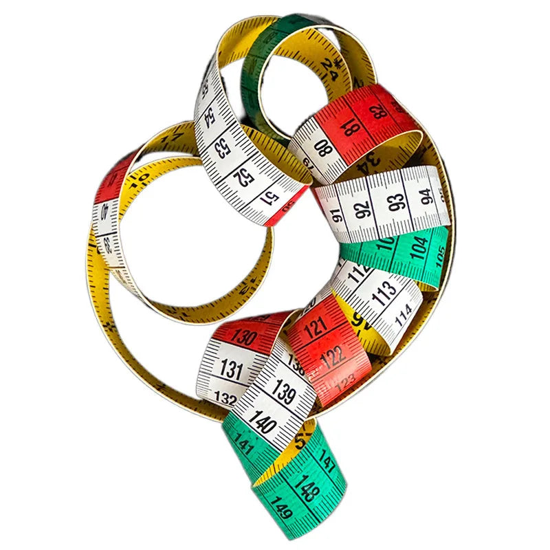1.5M Soft Tape Measure Tailor's Tape With Snap Fasteners Body Measuring Double-sided Ruler For Needlework Sewing Tool